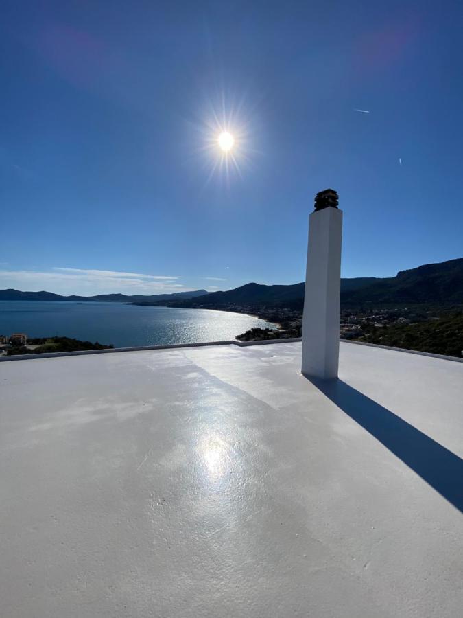 Mimoza'S Sea View Apartment Palaiontsiflikion Bagian luar foto