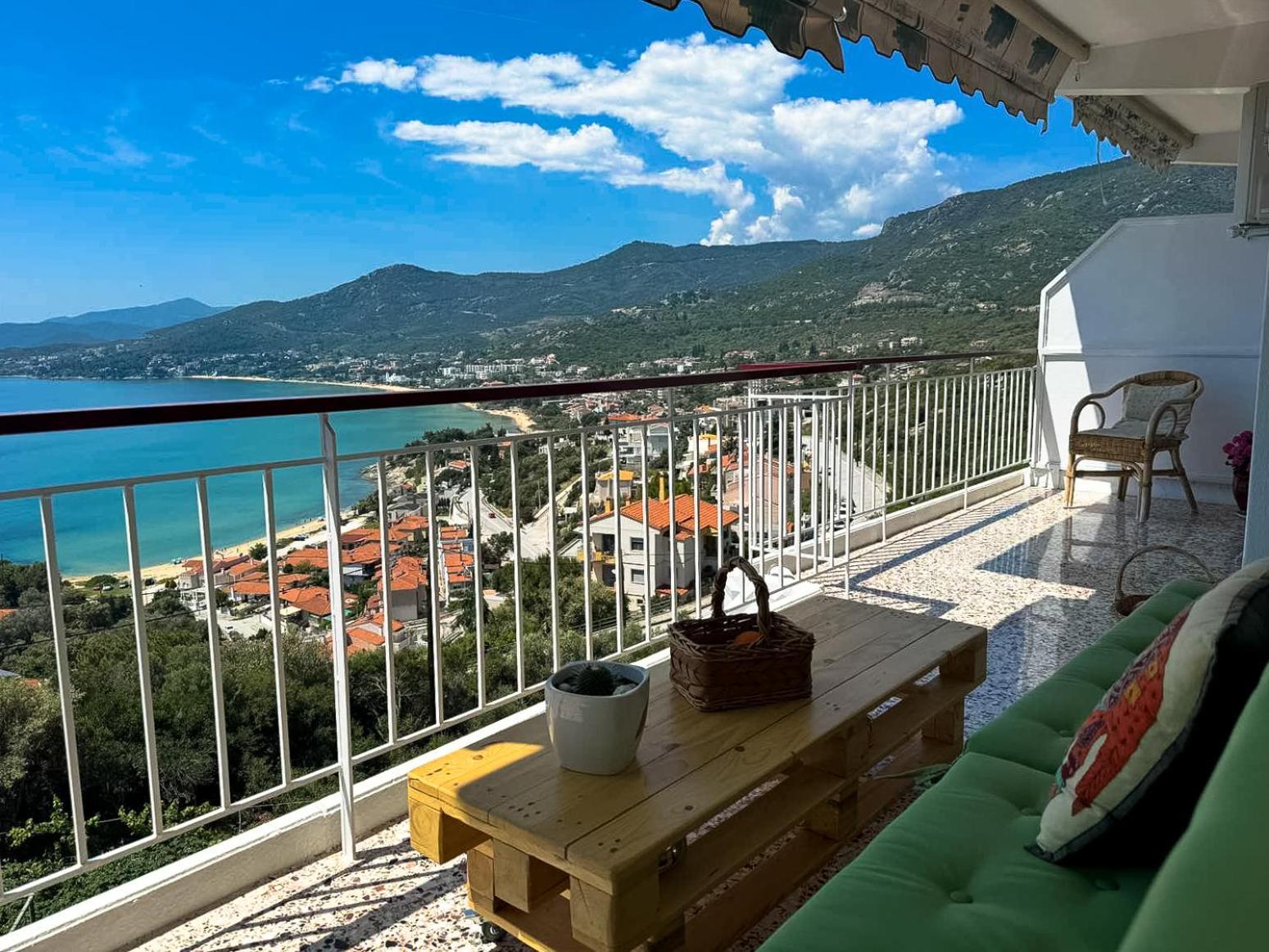 Mimoza'S Sea View Apartment Palaiontsiflikion Bagian luar foto