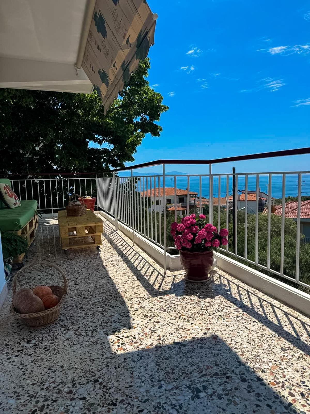 Mimoza'S Sea View Apartment Palaiontsiflikion Bagian luar foto