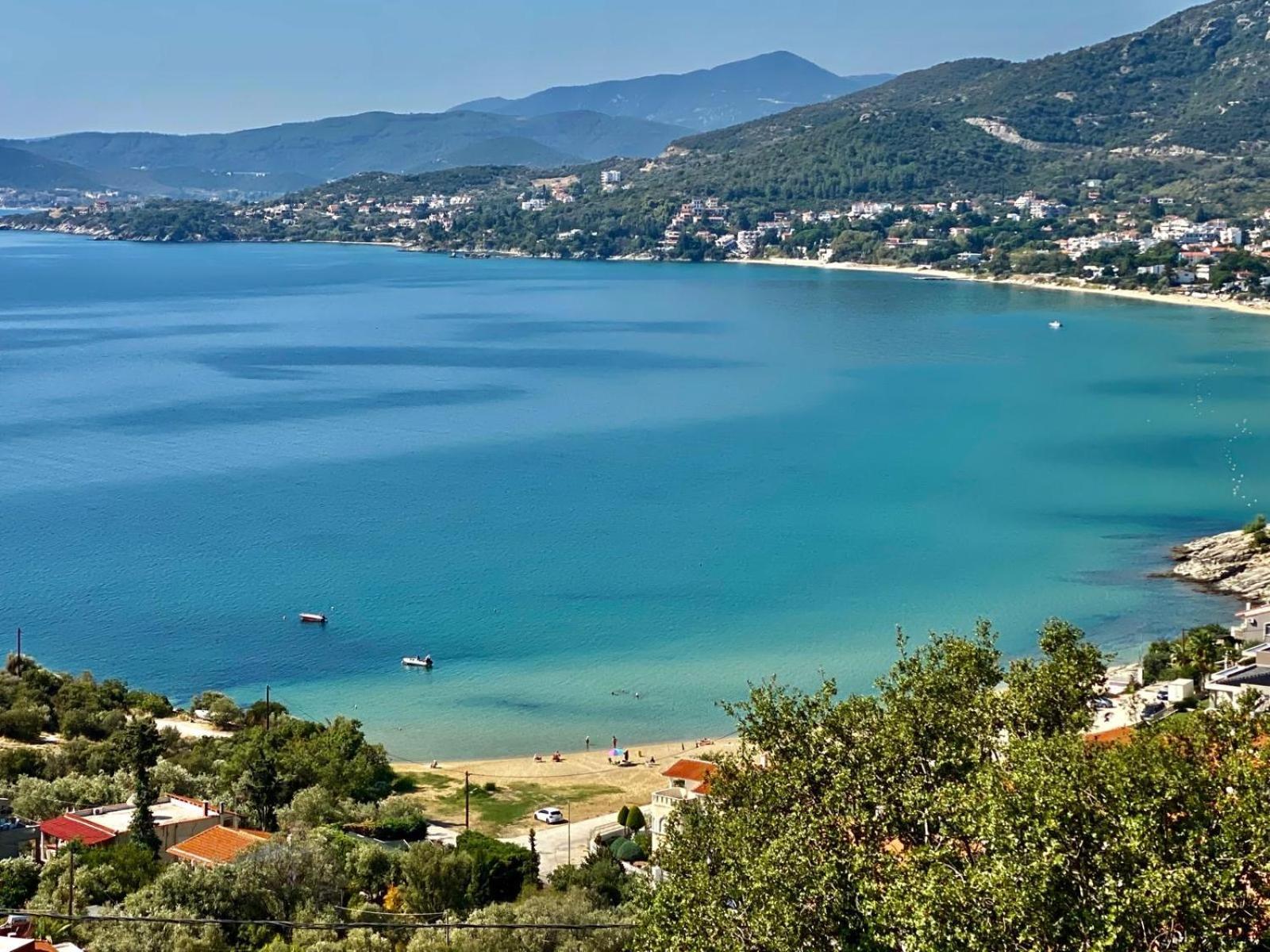 Mimoza'S Sea View Apartment Palaiontsiflikion Bagian luar foto